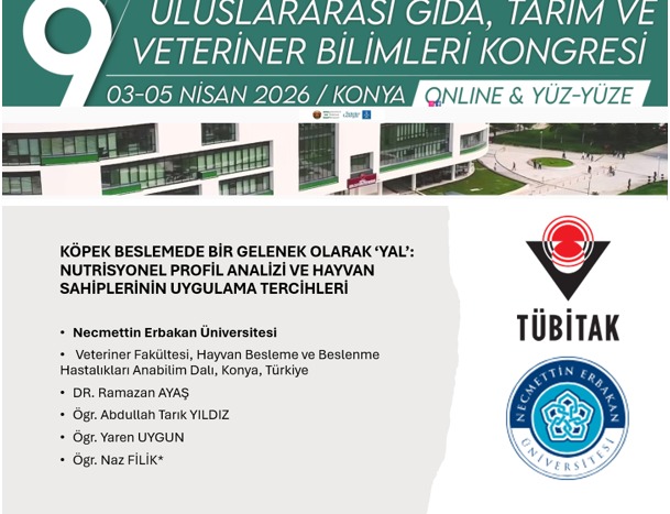 TÜBİTAK 2209-A Projesi Uluslararası Kongrede Sunuldu