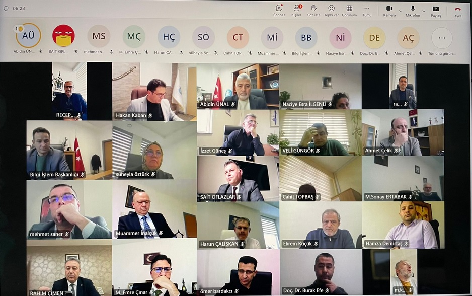 Temizlik Hizmetlerinde Standartlaşmaya Yönelik Online Toplantı Gerçekleştirildi.