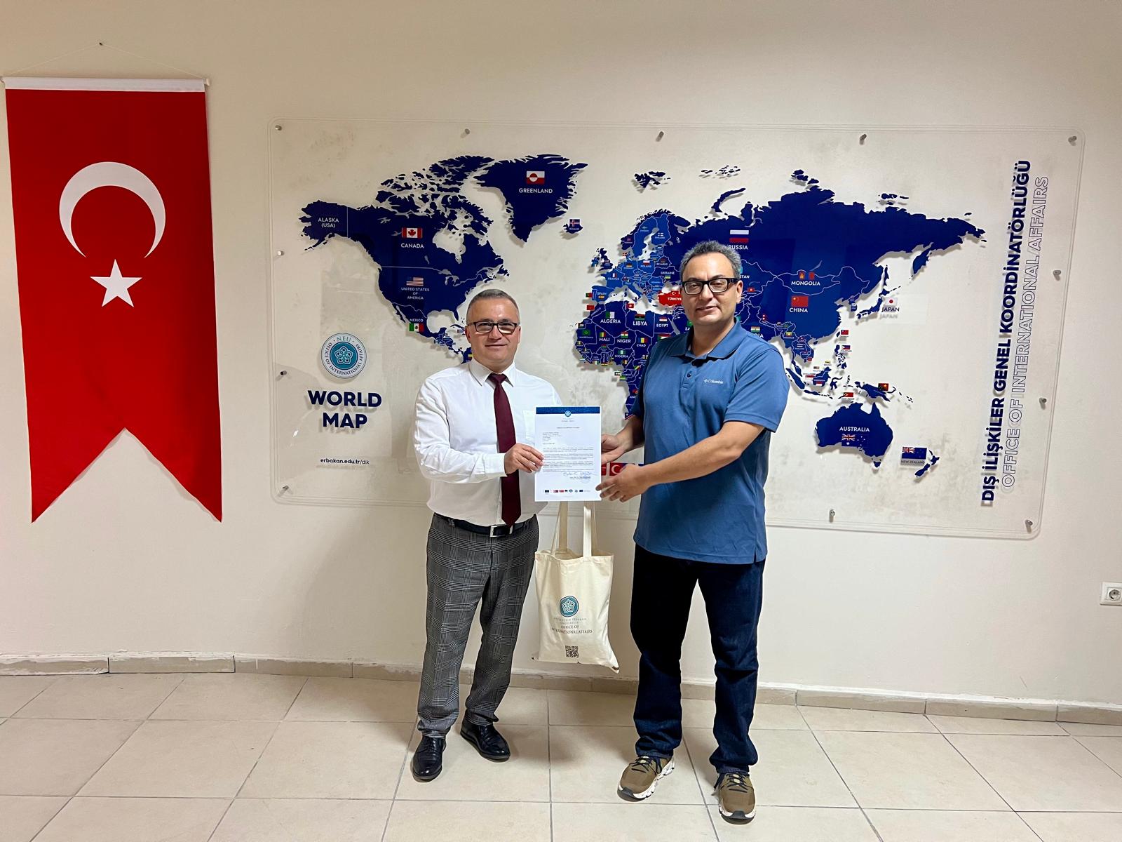 Comrat Devlet Üniversitesi Rektörü Prof. Dr. Serghei Zaharia Üniversitemizi Ziyaret Etti