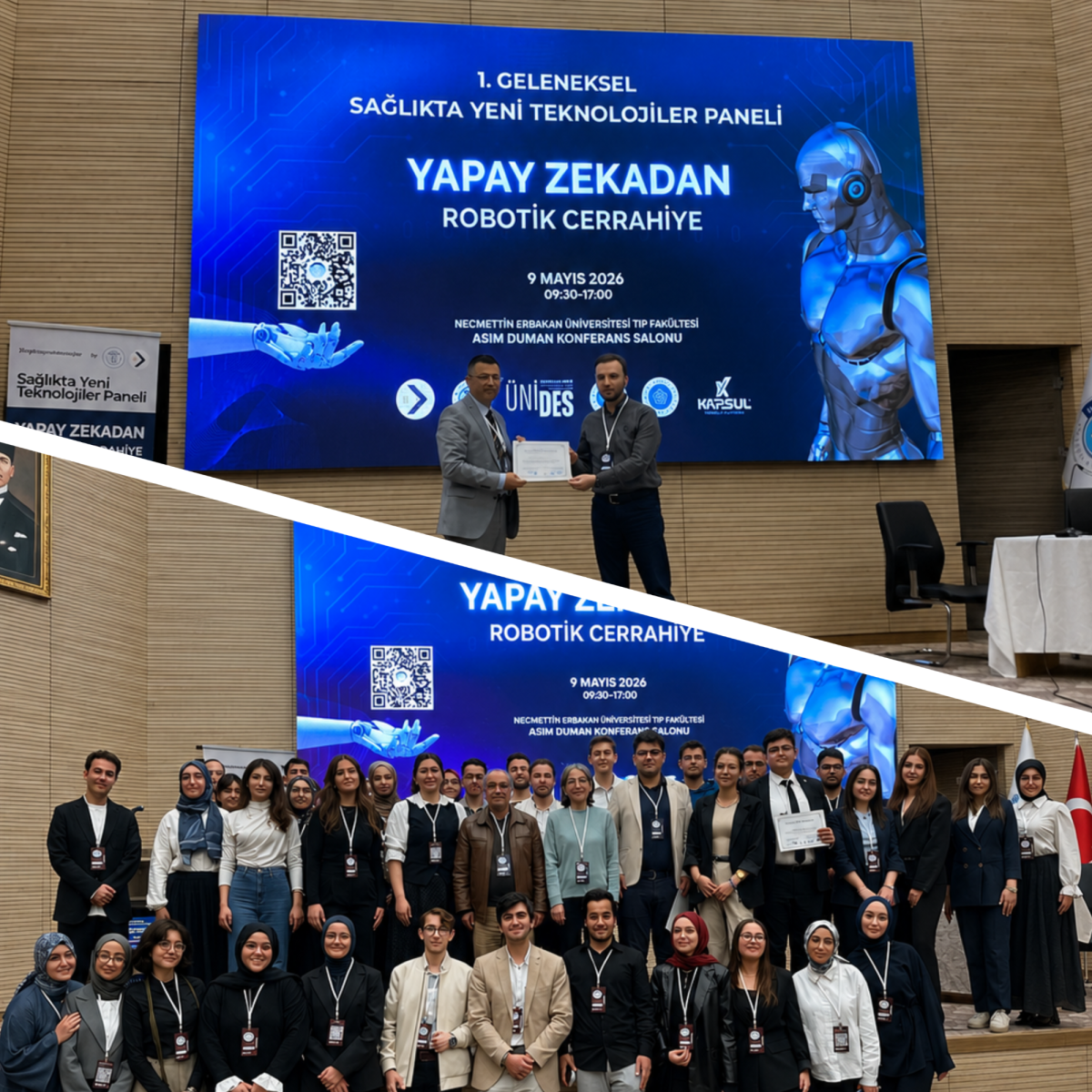 Geleceğin Teknolojisi Kampüste: NEÜ Bilişim Topluluğu’ndan "Yapay Zekadan Robotik Cerrahiye" Paneli