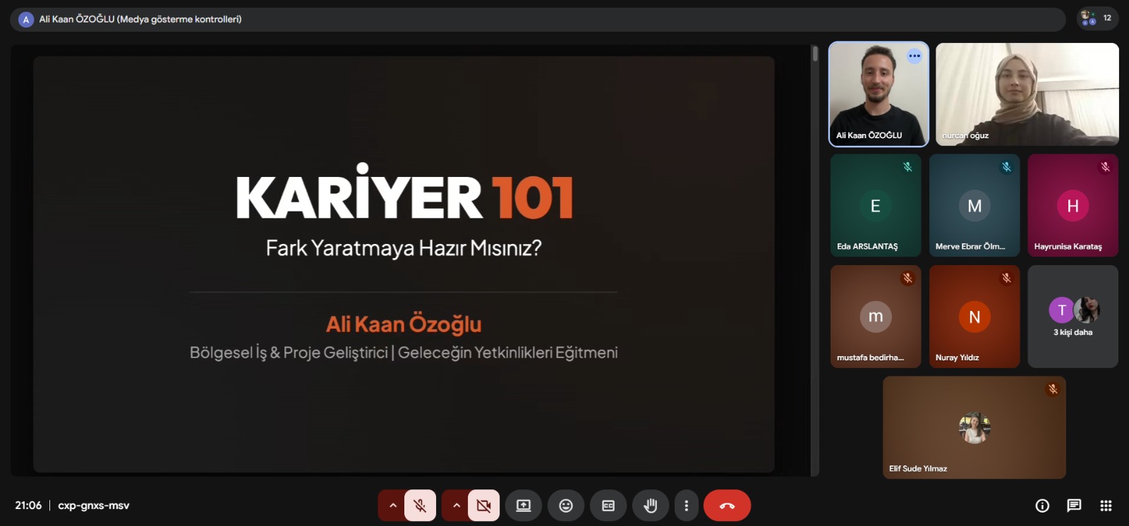 Türkiye Genç Fikirler Topluluğu’ndan Geleceğe Yatırım: "Kariyer 101 Eğitimi" Çevrim İçi Gerçekleşiyor